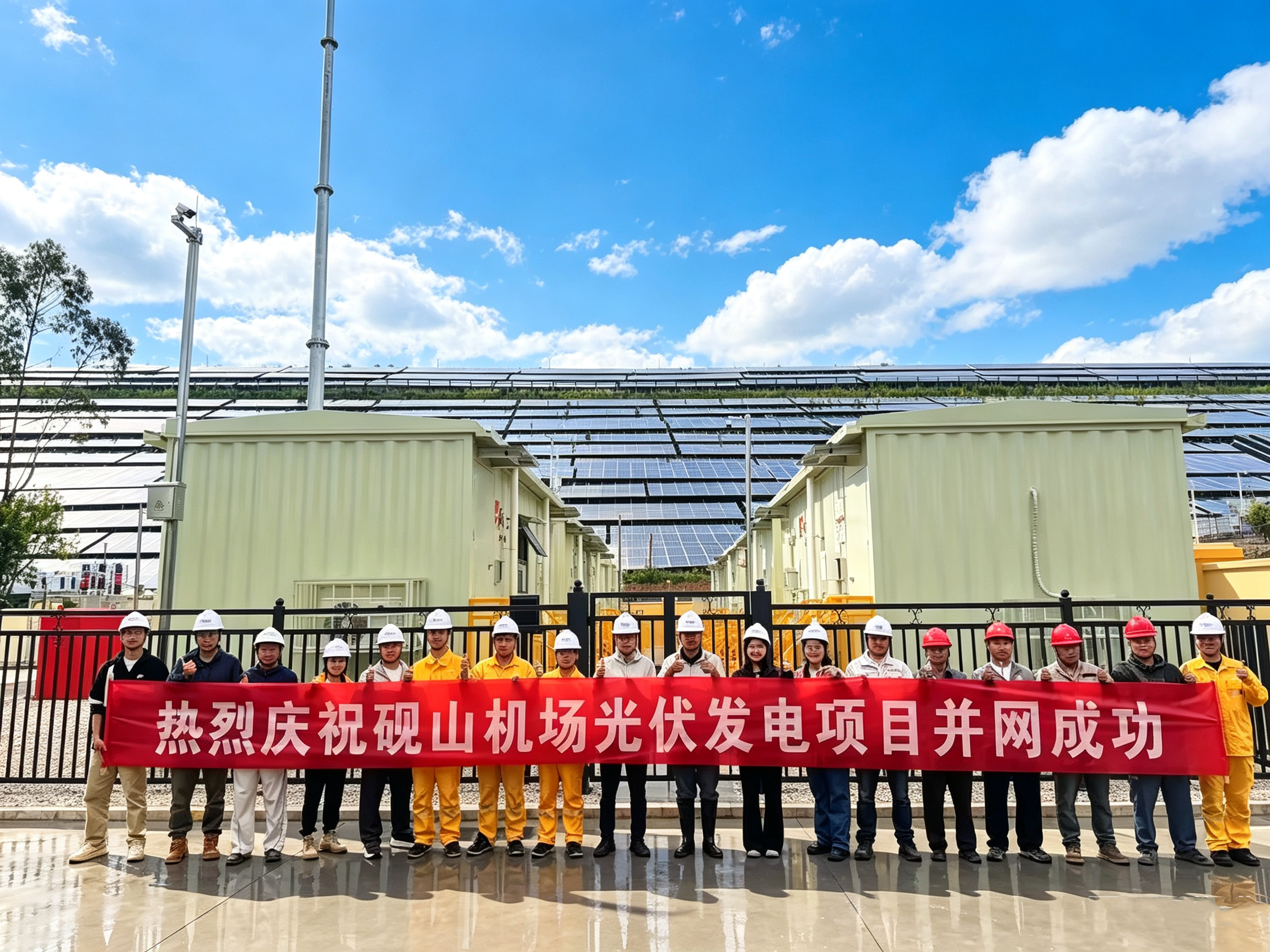 喜報 | 熱烈慶祝硯山機場光伏發電項目并網成功